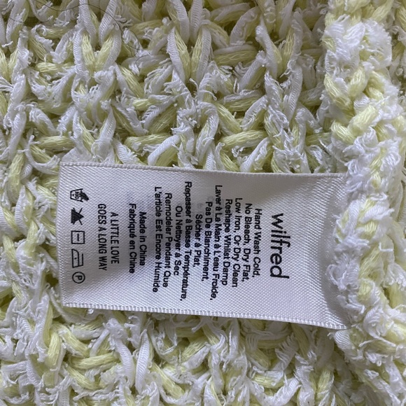 Aritzia Wilfred Confetti Sweater Fluorescent Lime Neon - Picture 4 of 5